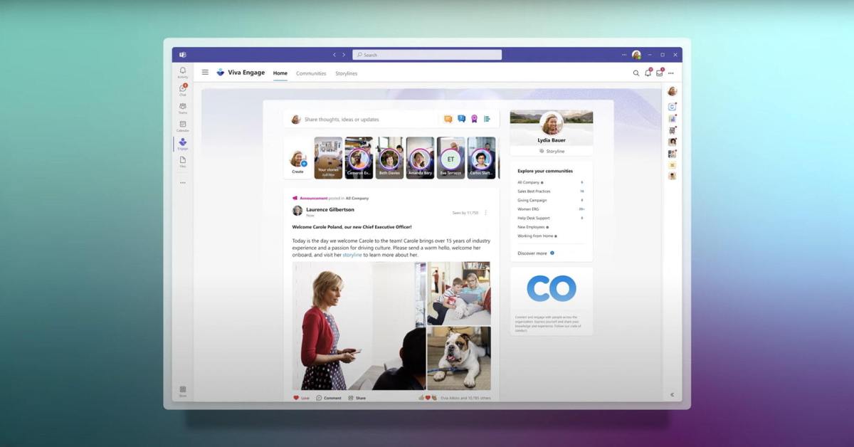 Microsoft Teams is getting its own Facebook called Viva Engage