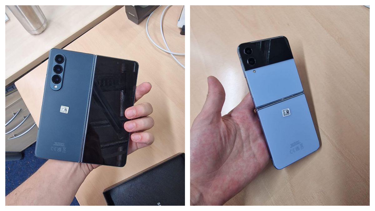 The Samsung Galaxy Z Fold 4 and Z Flip 4 have leaked in real-world photos