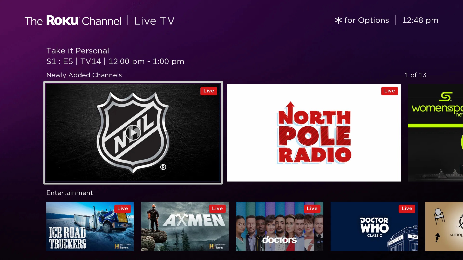 If you have a Roku, youâre getting 13 new channels for free this month