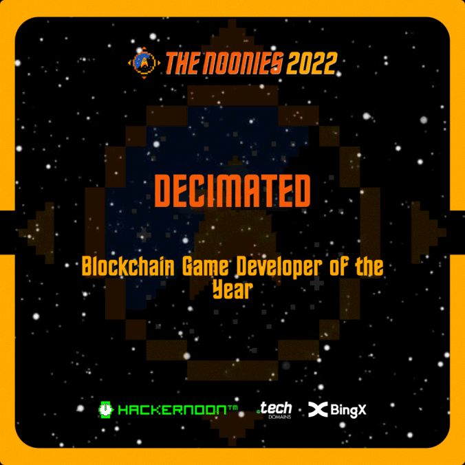 Meet Decimated, the Noonies 2022 Winner of Blockchain Game Developer of the Year