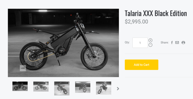 Luna 6.5kW Talaria XXX goes on sale for game-changing $2995 (U)