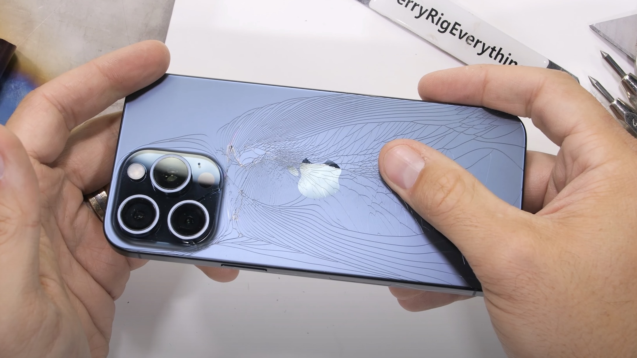 iPhone 15 Pro Max back glass cracks within seconds in new durability test [Video]