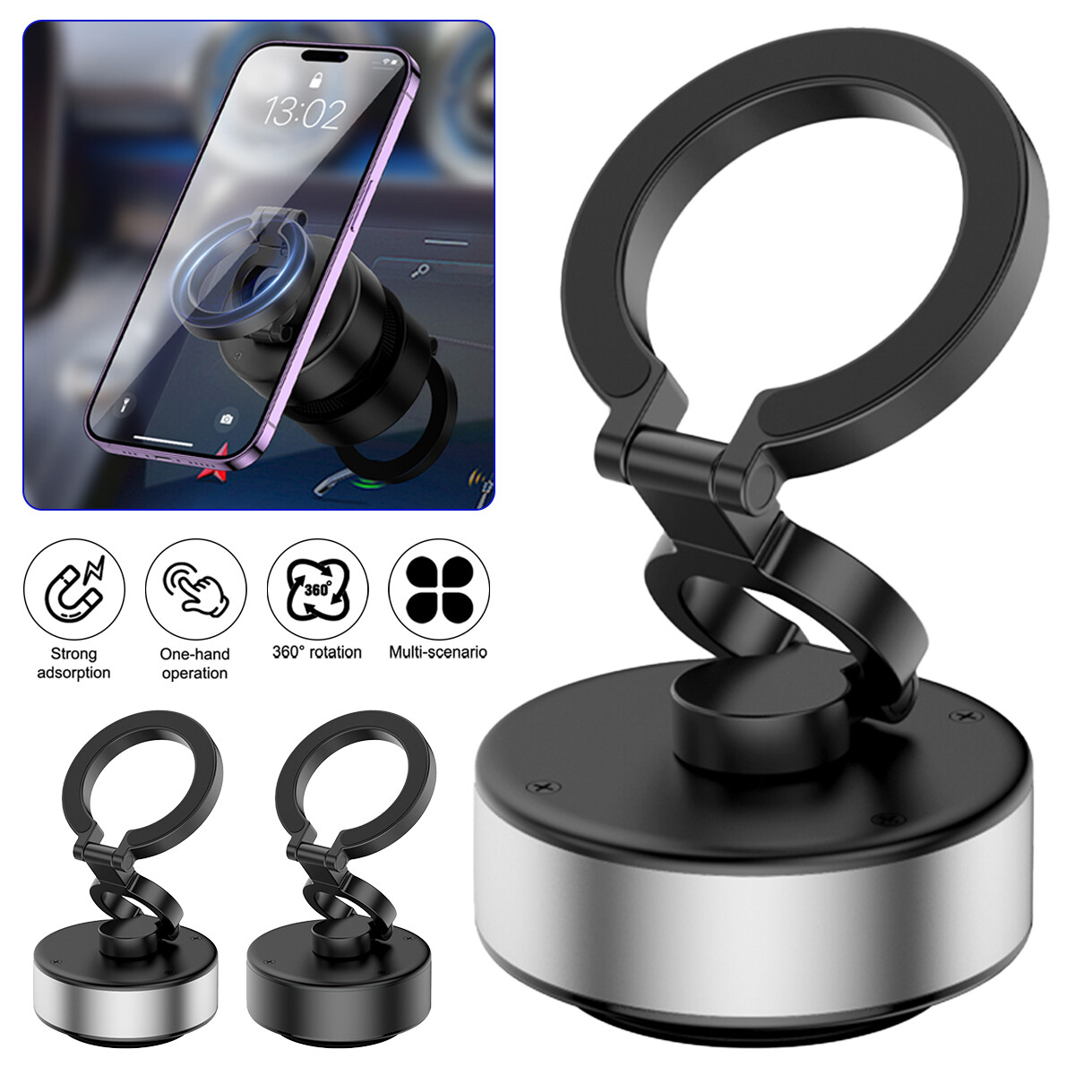 Lamicall MagSafe Car Mount Boasts Powerful Magnets and Secure Vent Lock Without Need for Charging
