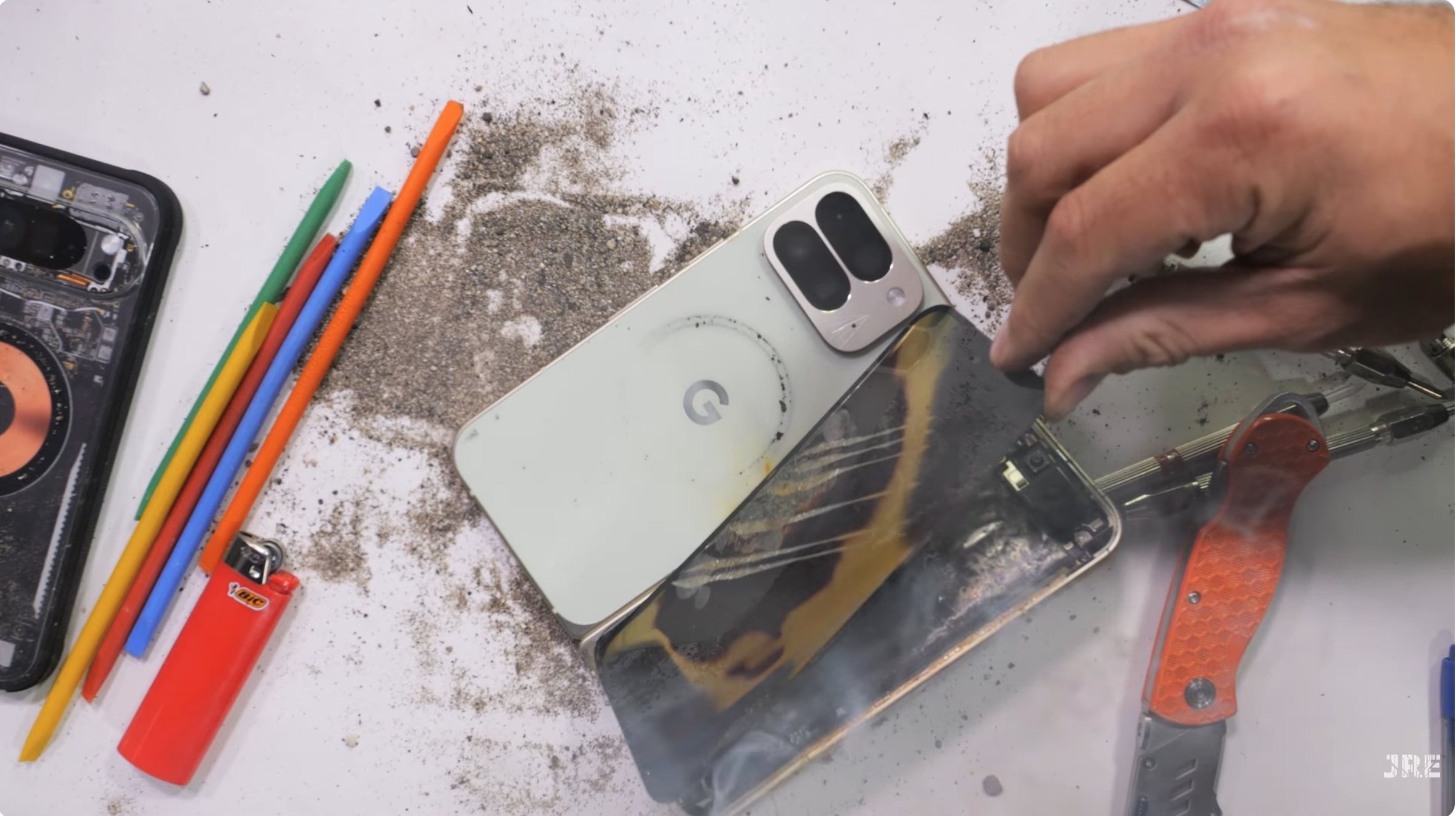 Pixel 10 Pro Fold Bursts During JRE Durability Examination
