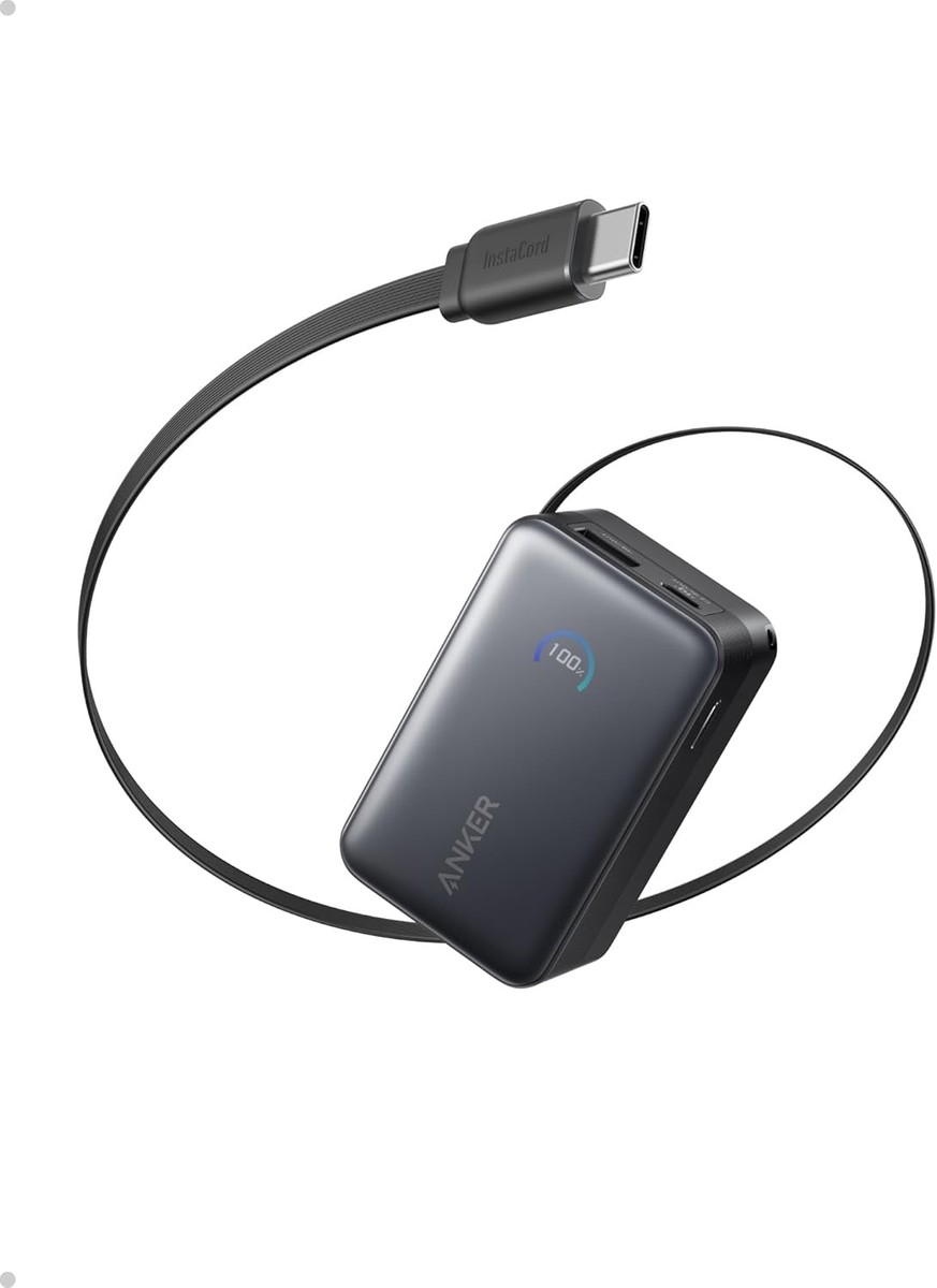 Anker Power Bank featuring a Retractable USB-C Cable and Rapid Charging Takes Over Beloved Portable Charger