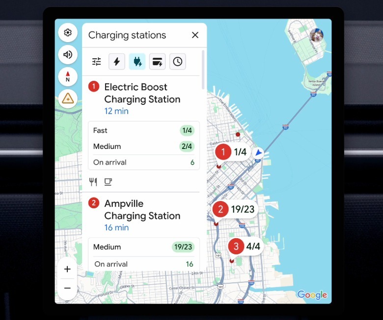 Google Maps will display EV charger availability in real-time.
