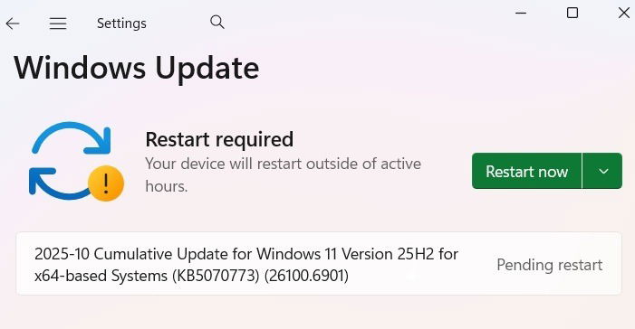 Microsoft’s Windows 11 25H2 Update Fixes Persistent Issue