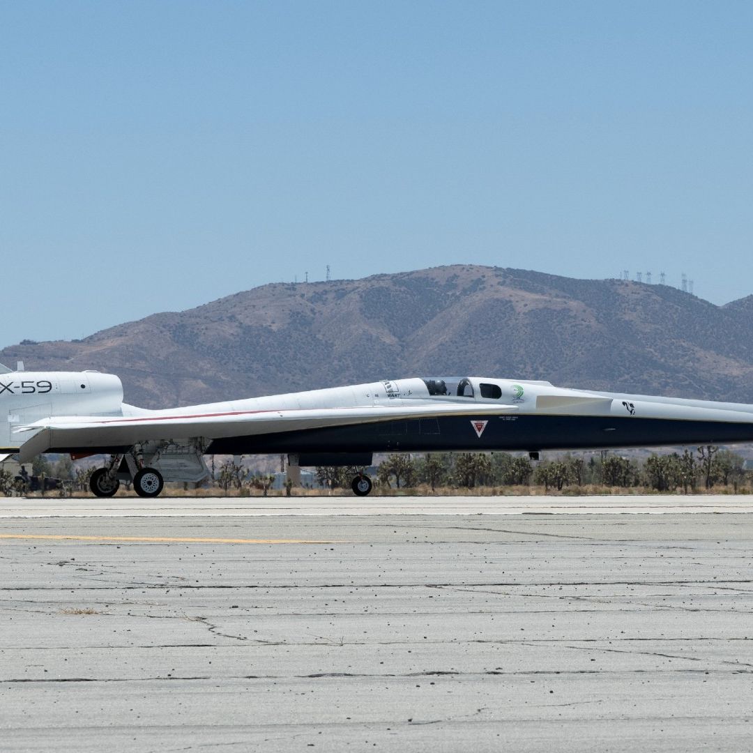 NASA's X-59 Supersonic Aircraft Effectively Shatters Sound Barrier in First Test Flight