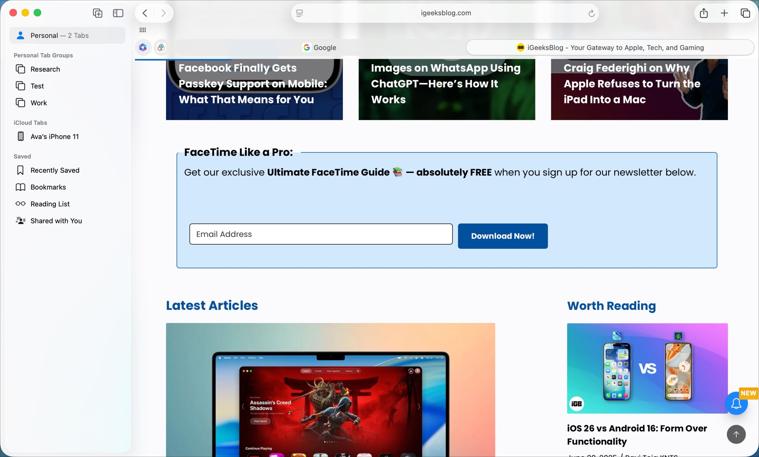 Preview: macOS Tahoe 26.2 Brings Edge Light Feature for Video Conferencing