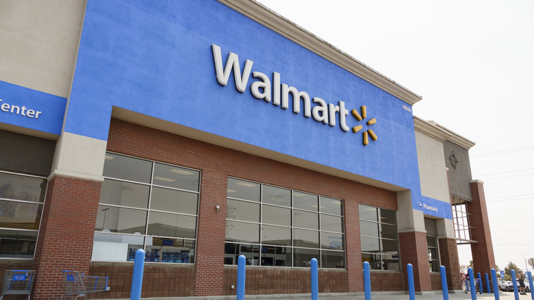 photograph of a walmart store building