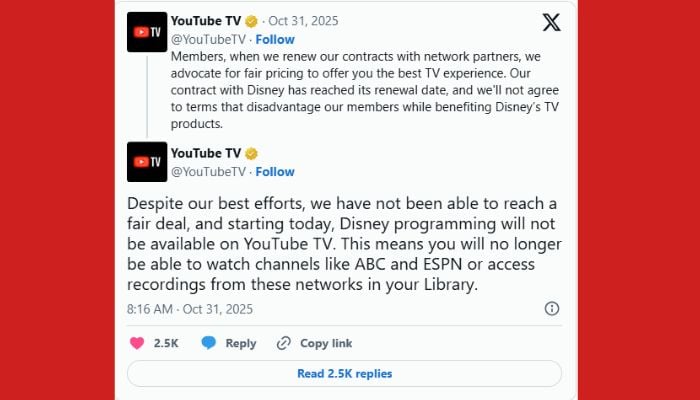 YouTube TV to Reinstate ABC and ESPN Access under New Terms