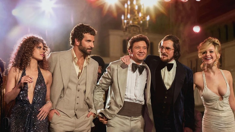 Key characters from the 2013 film American Hustle.