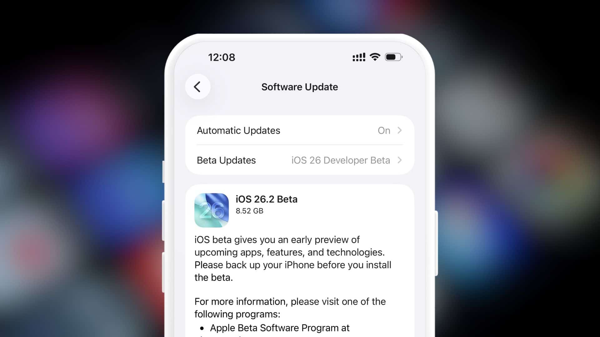 Apple Unveils Second Beta of iOS 26.3 for iPhone Users