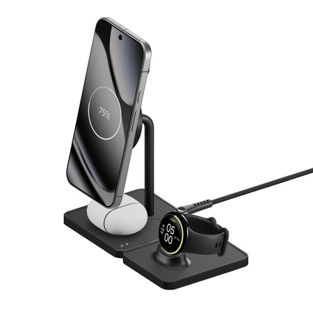 Belkin's Modular Qi2 Charging Dock Compatible with Pixel and Galaxy Watch Pucks