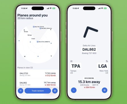Indie App Spotlight: 'Zephy' Streamlines Plane Spotting with an AirTag-Inspired Design