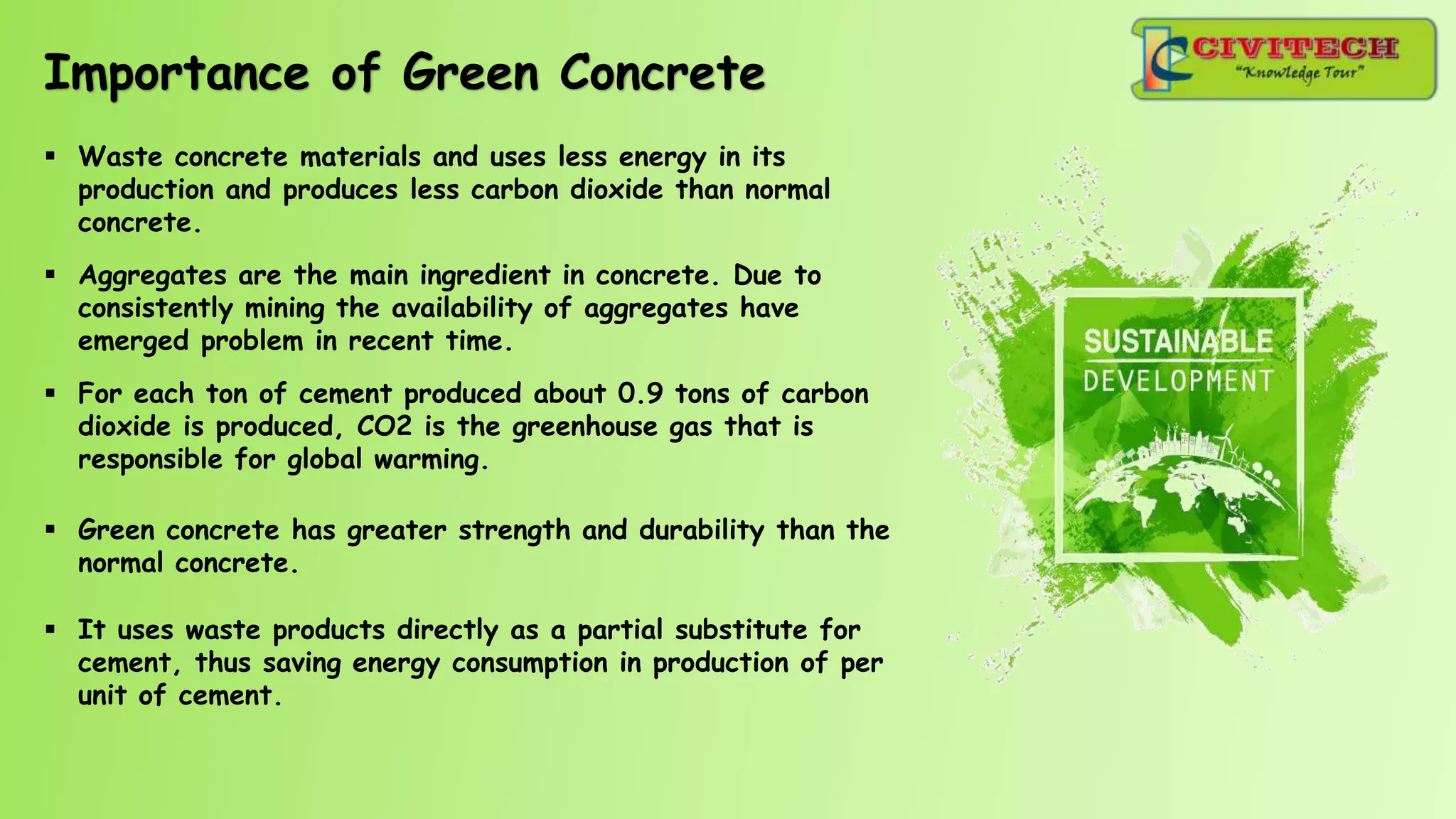 Presenting a Sustainable Substitute for Cement