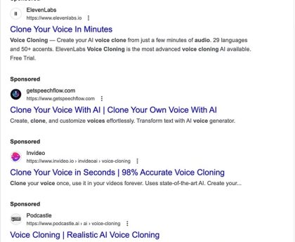 The Threats and Issues of AI Voice Duplication Applications