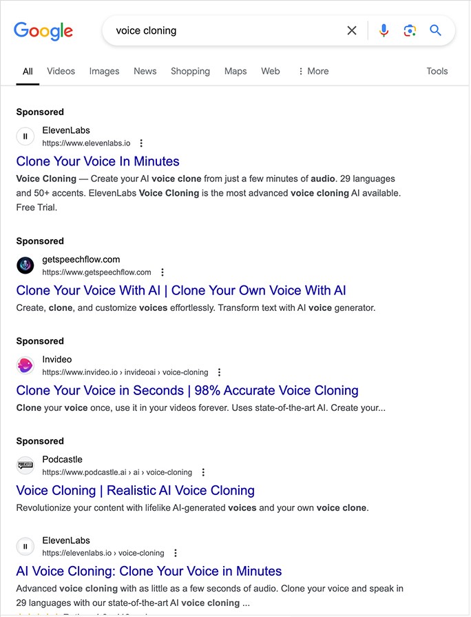 The Threats and Issues of AI Voice Duplication Applications