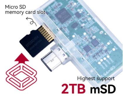 60W Pocket Cloud: A Smartphone MicroSD Card Reader with USB PD Passthrough (Crowdfunding) - CNX Software