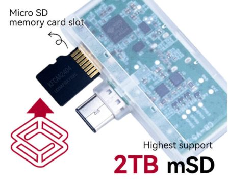 60W Pocket Cloud: A Smartphone MicroSD Card Reader with USB PD Passthrough (Crowdfunding) - CNX Software