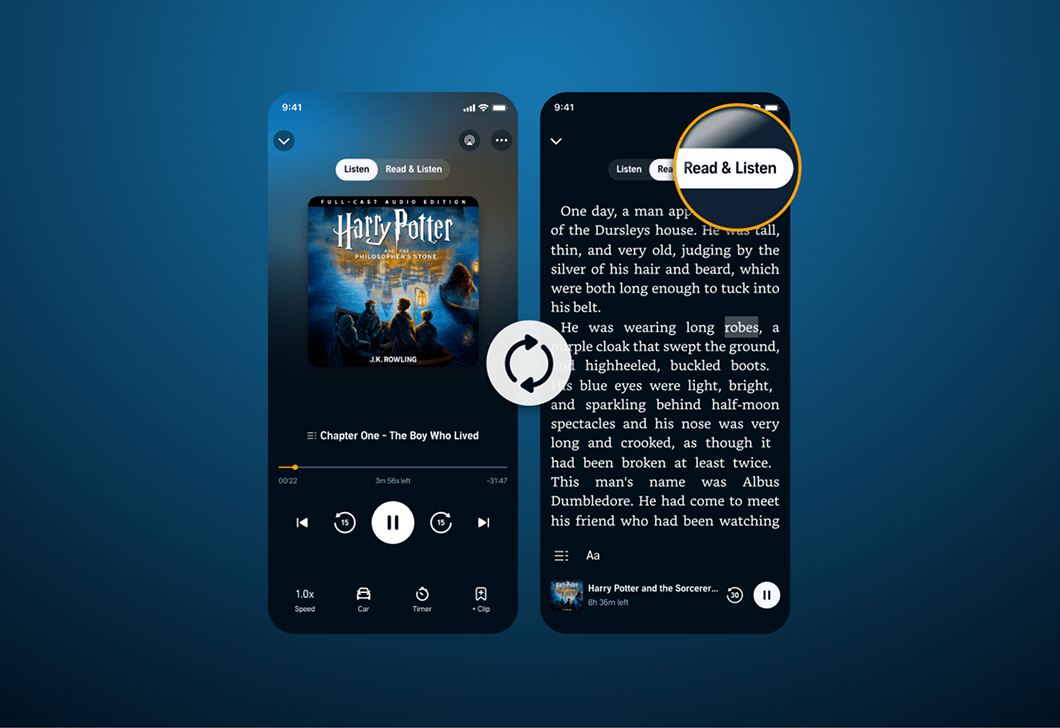 Audible's 'Read & Listen' Feature Syncs Kindle E-Books with Audiobooks