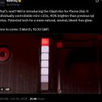 "Controllable Mini LEDs of Phone 4a: Transitioning from Matrix Displays to 'Bar' Layouts"