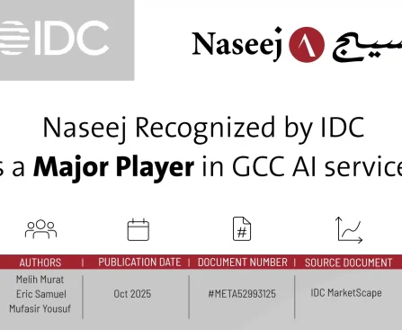 Naseej Acknowledged by IDC as a Key Player in GCC AI Professional Services