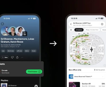 SeatGeek and Spotify Partner to Sell Concert Tickets Within the Music Platform