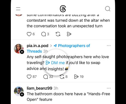 Threads Tests Shortcut for Starting DM Conversations Quickly