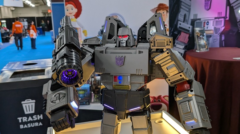 Megatron Robosen robot at New York Toy Fair 2026