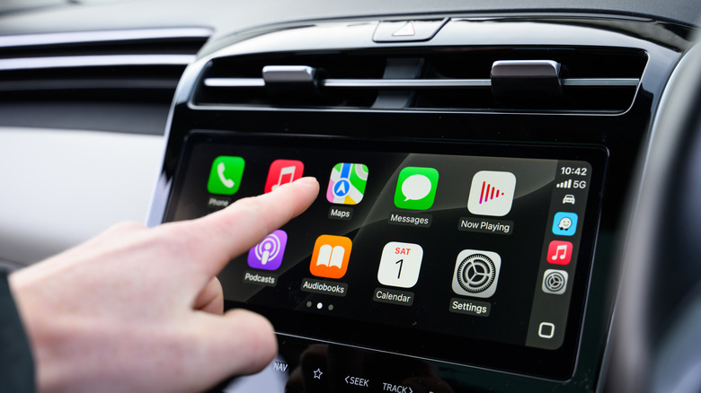A visualization of CarPlay showcasing its user-friendly interface.