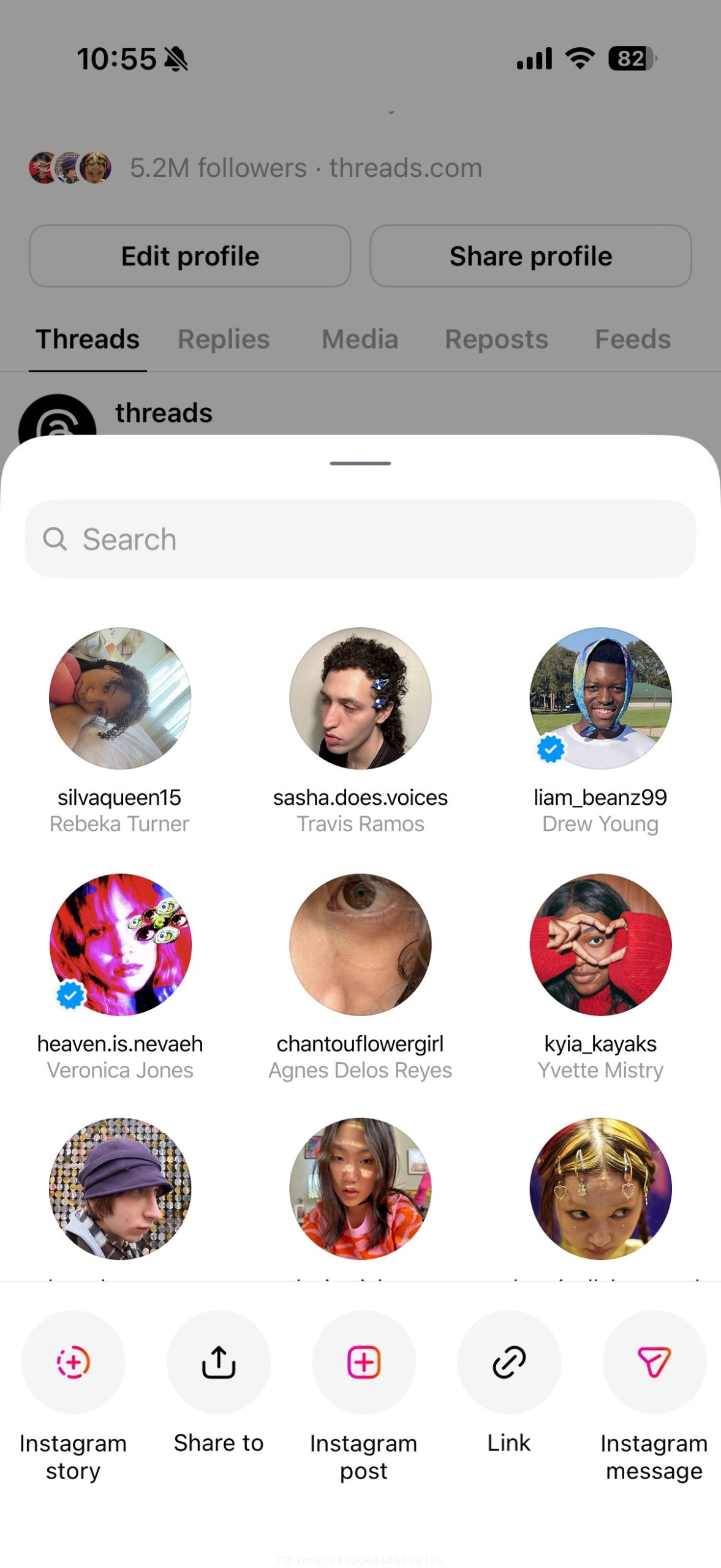 You can now share Threads posts to your Instagram Story directly from the app.