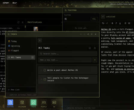 Aether OS: A Browser-Based Computer for the AT Protocol