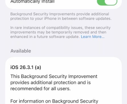 Apple Releases First 'Background Security' Update for iPhones, iPads, and Macs to Address Safari Bug