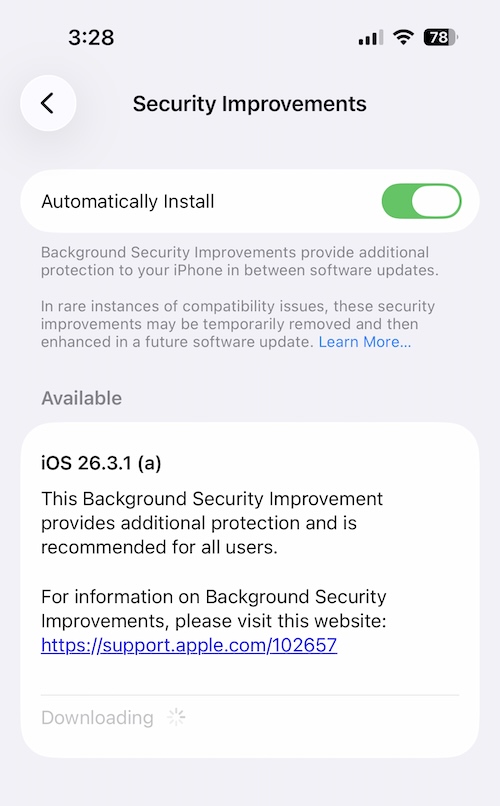 Apple Releases First 'Background Security' Update for iPhones, iPads, and Macs to Address Safari Bug