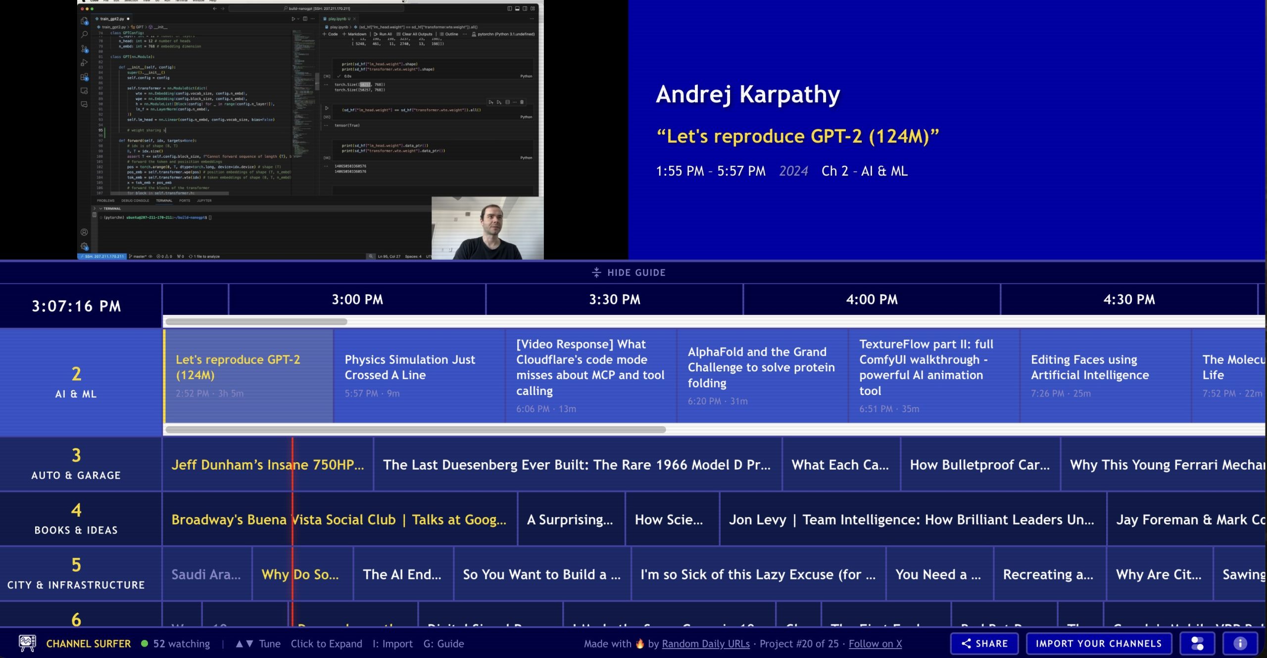 Channel Surfer: Experience YouTube Like Classic Cable TV