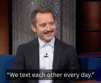 Elijah Wood Unveils LOTR Group Chat Name and Daily Conversations