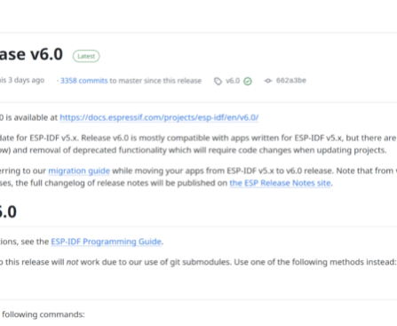 ESP-IDF v6.0 Framework Now Supports ESP32-C5 & C61, Previews ESP32-H21 & H4