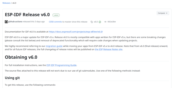 ESP-IDF Release v6.0