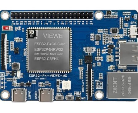 ESP32-P4-Pi-VIEWE: Raspberry Pi-Inspired ESP32-P4 + ESP32-C6 Board with Ethernet, USB, and 40-Pin GPIO Header