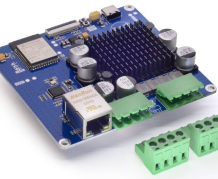 Esparagus Audio Brick: 65W Hi-Fi ESP32 DIN-Rail Amplifier Supports Home Assistant & Squeezelite (Crowdfunding)