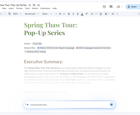 Google Introduces New Gemini Features to Docs, Sheets, Slides, and Drive