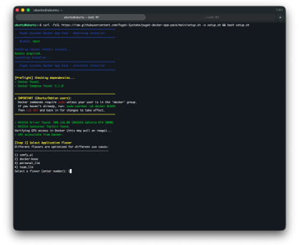 How to Install and Configure Puget Systems Docker App Packs