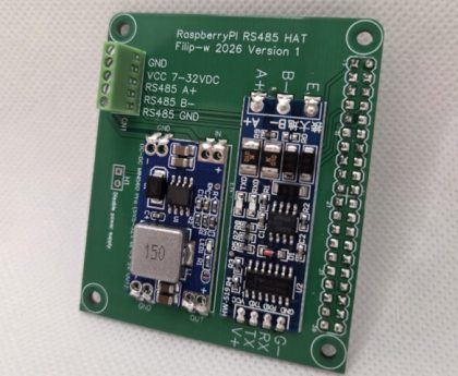 Industrial RS-485/Modbus Raspberry Pi HAT Compatible with OpenPLC, Supports 7V-32V DC Input - CNX Software