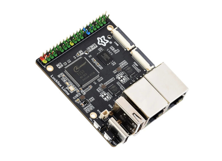 Luckfox Lume – Compact Allwinner T153 SBC with Dual GbE, PoE, GPIO Header, and MIPI Interfaces for Industrial HMI Applications