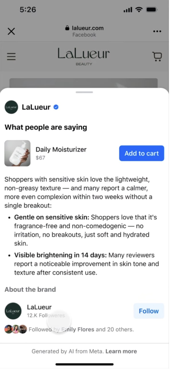 Meta Leverages AI to Simplify Shopping on Instagram and Facebook