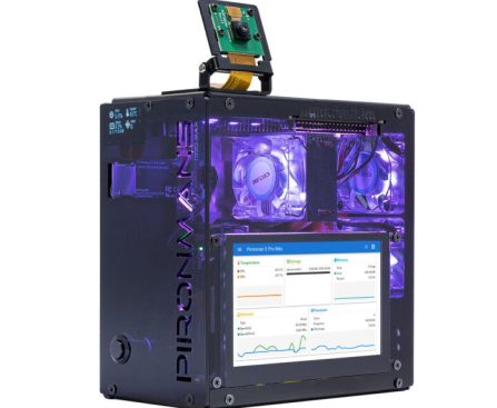 Pironman 5 Pro Max Raspberry Pi 5 Case Adds 4.3-inch Touchscreen, Camera Mount, Speakers, Microphone, and More - CNX Software