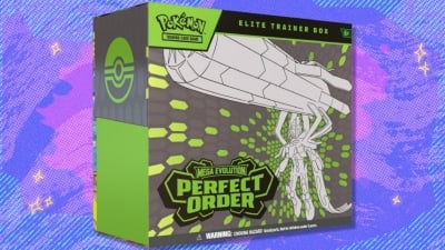 Pre-order the Pokémon TCG Perfect Order Elite Trainer Box below market price — save compared to Amazon
