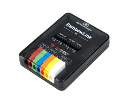 RainbowLink-V2 Compact USB-to-Serial Converter: 12V Output, Dual TTL, Isolated RS-485 & RS-232 Interfaces