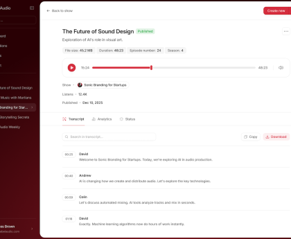 Rebel Audio: A New AI Podcasting Tool for First-Time Creators
